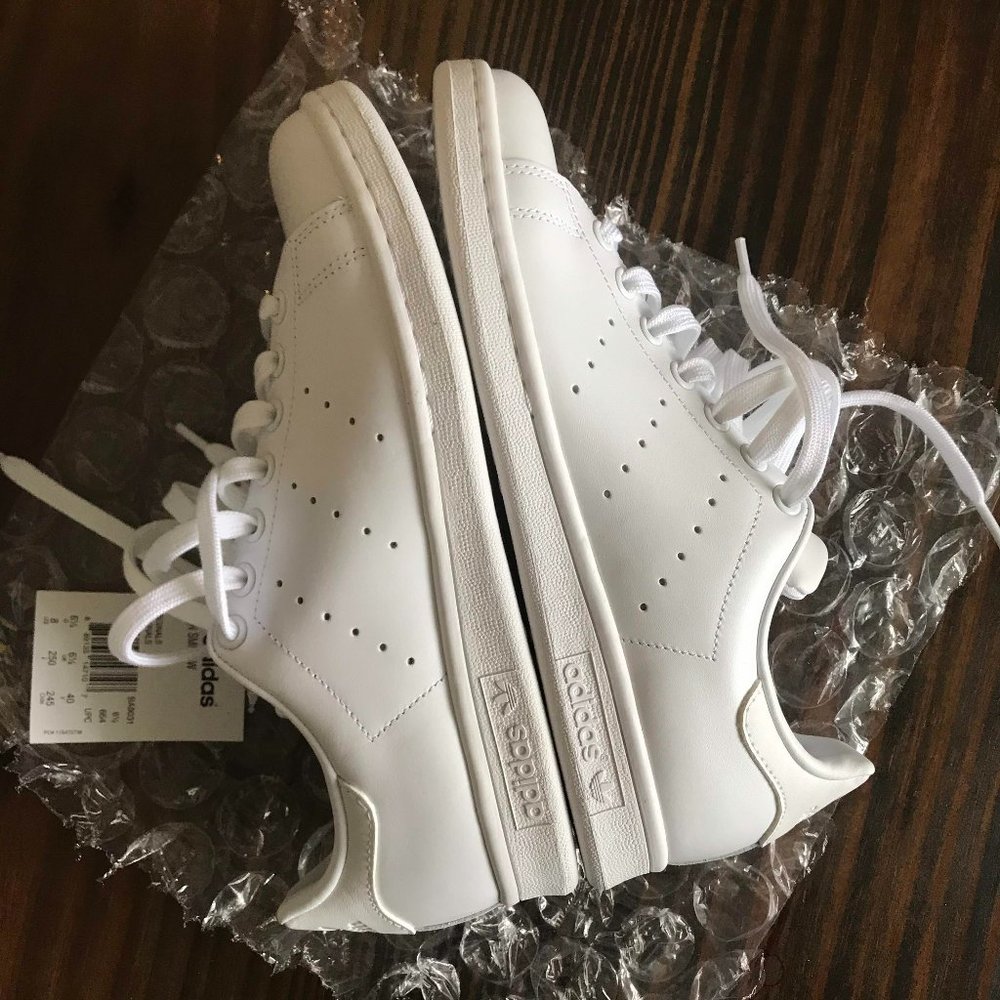 adidas White Women's Sneakers - Picture 1 of 10